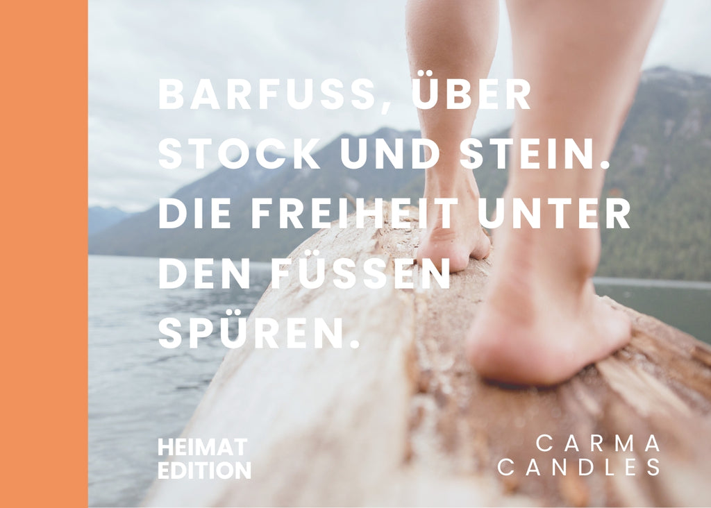Duftkerze BARFUSS Heimat Edition The Carma Club