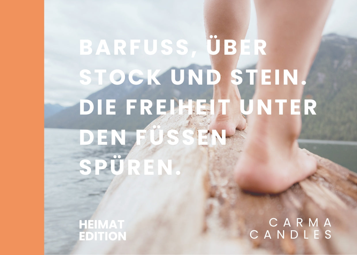Duftkerze BARFUSS Heimat Edition The Carma Club