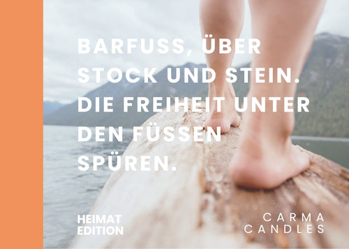 Duftkerze BARFUSS Heimat Edition The Carma Club