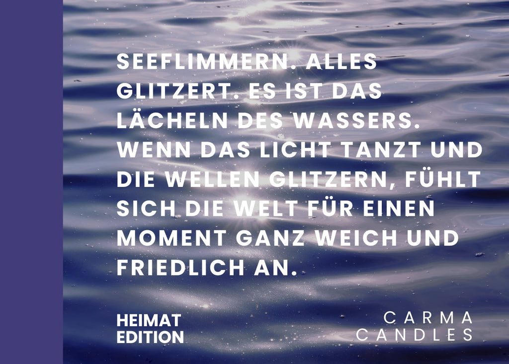 Duftkerze SEEFLIMMERN Heimat Edition The Carma Club