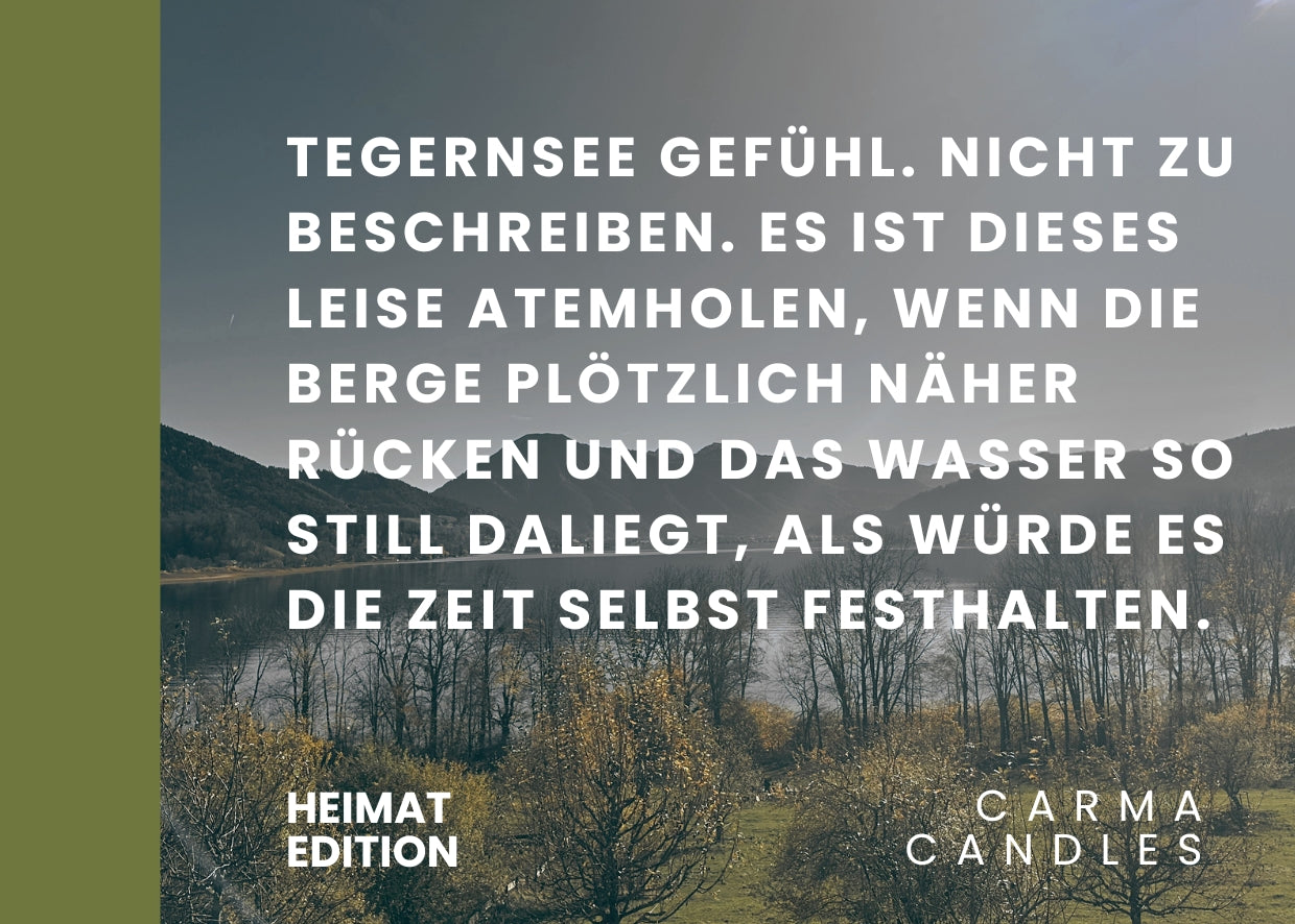 Duftkerze TEGERNSEE GEFÜHL Heimat Edition The Carma Club