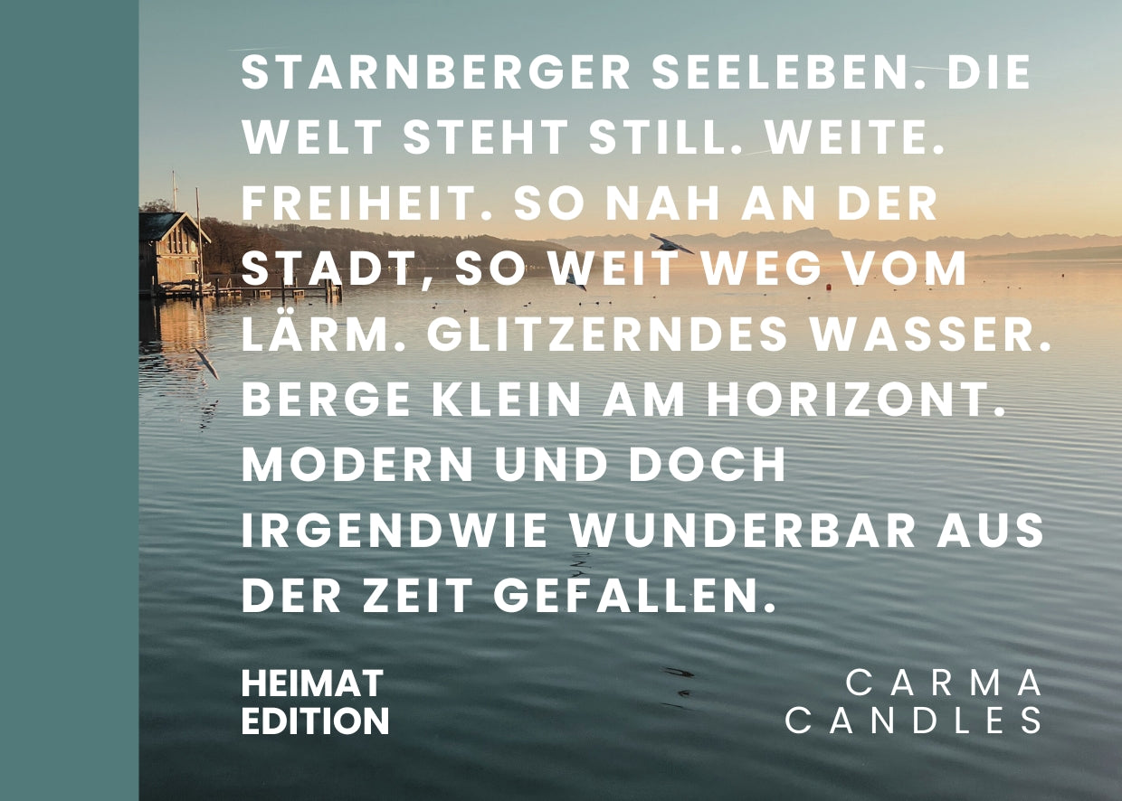 Duftkerze STARNBERGER SEELEBEN Heimat Edition The Carma Club