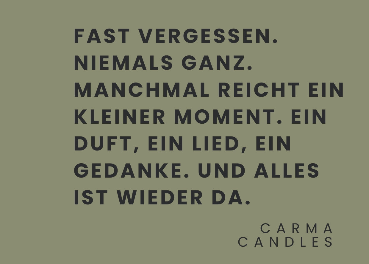 Duftkerze FAST VERGESSEN The Carma Club