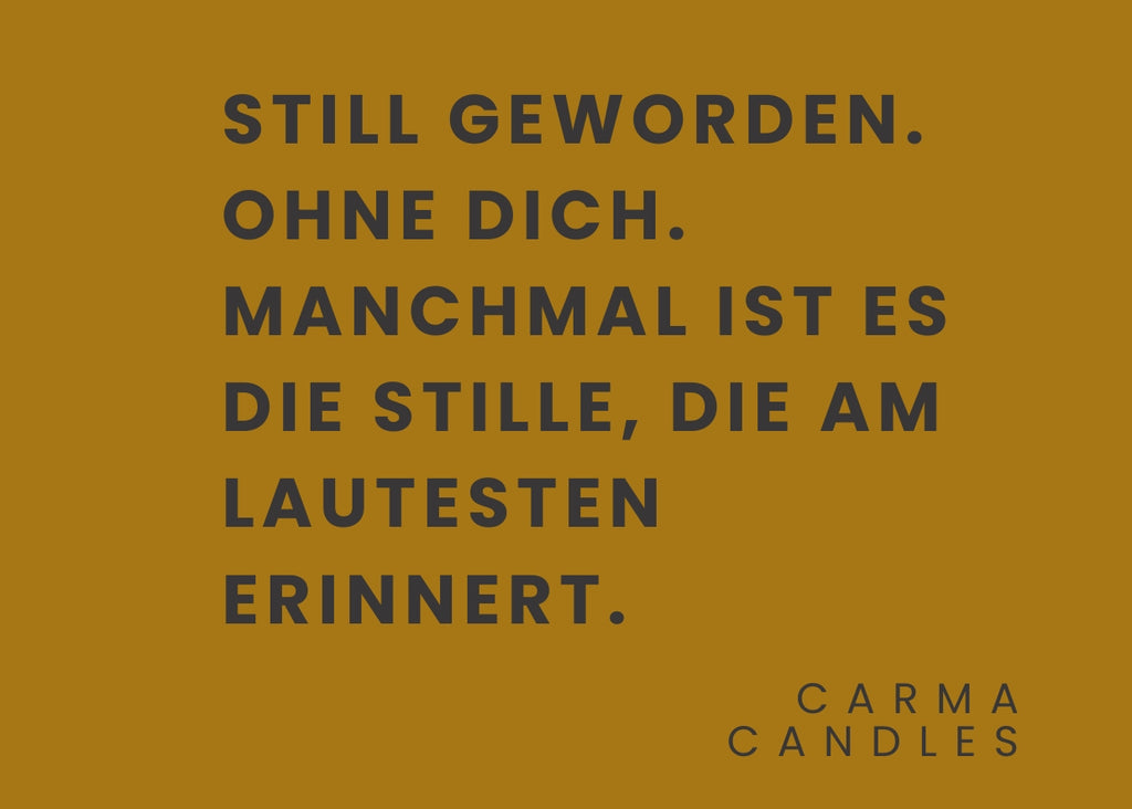 Duftkerze STILL GEWORDEN The Carma Club