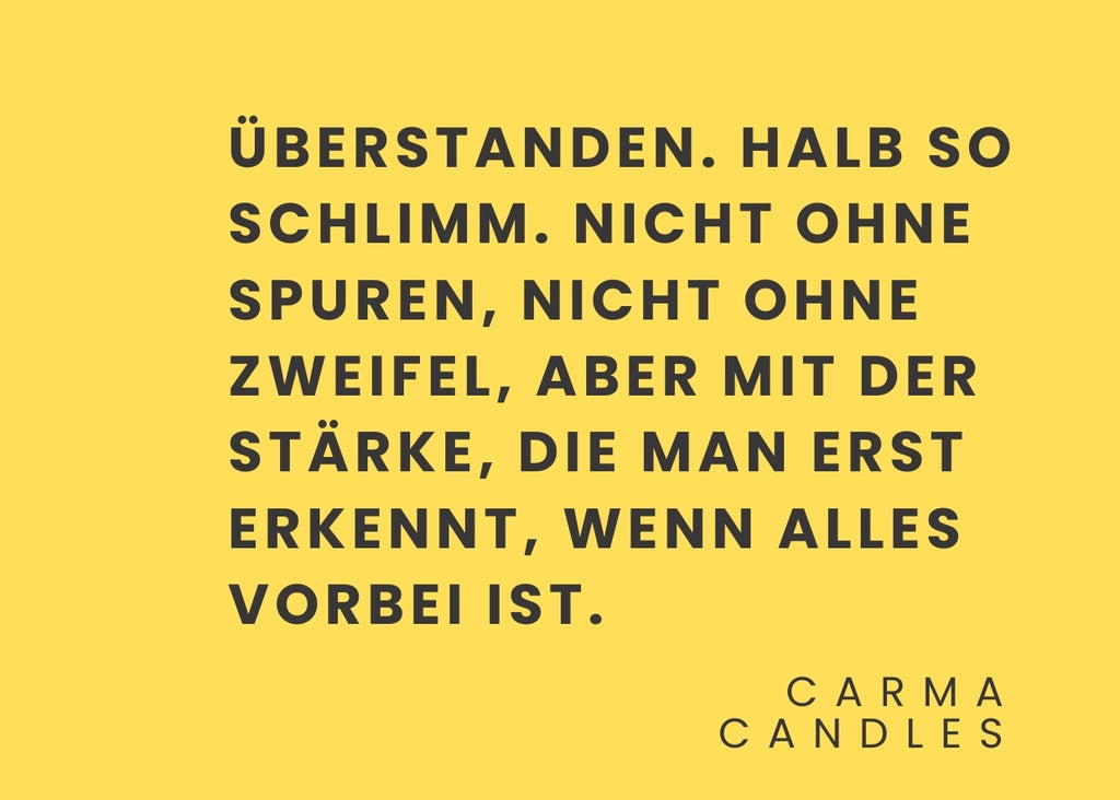 Duftkerze ÜBERSTANDEN The Carma Club
