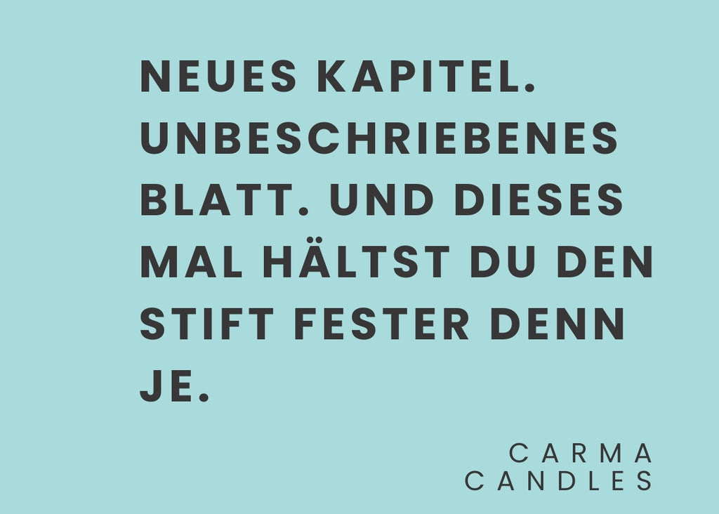 Duftkerze NEUES KAPITEL The Carma Club