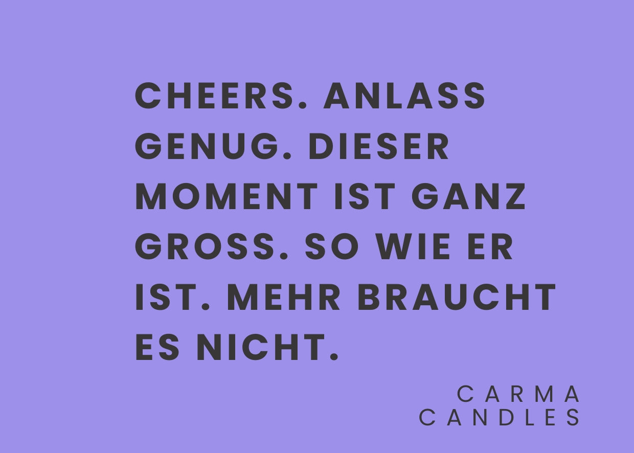 Duftkerze CHEERS The Carma Club