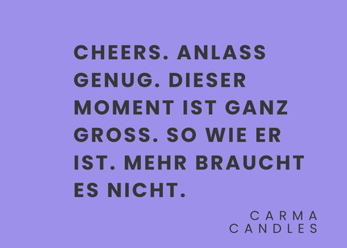 Duftkerze CHEERS The Carma Club