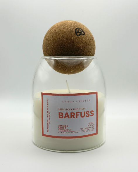Duftkerze BARFUSS Heimat Edition The Carma Club