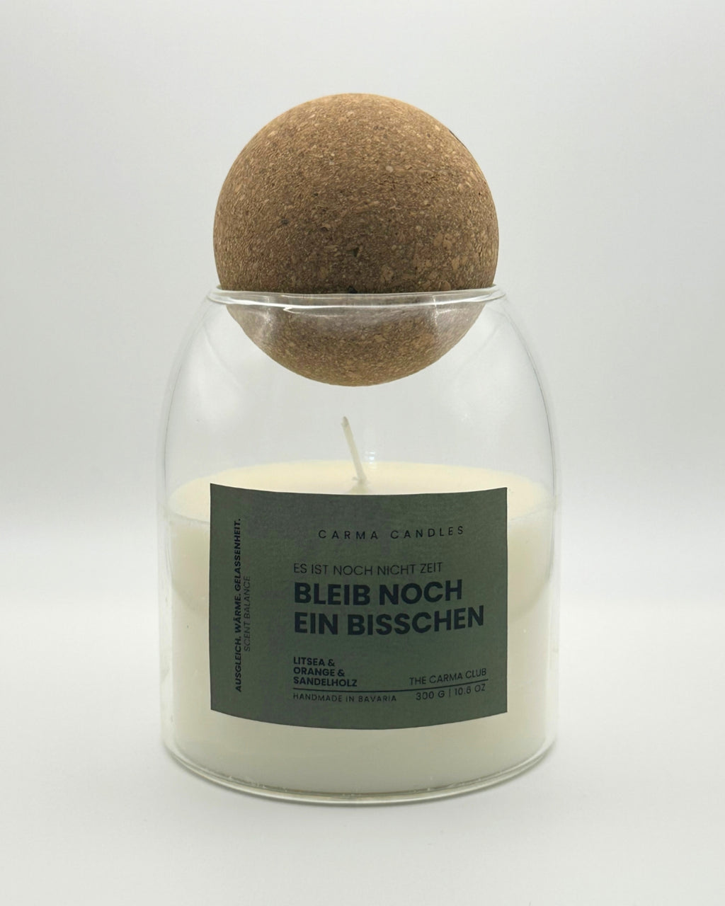 Duftkerze BLEIB NOCH EIN BISSCHEN The Carma Club
