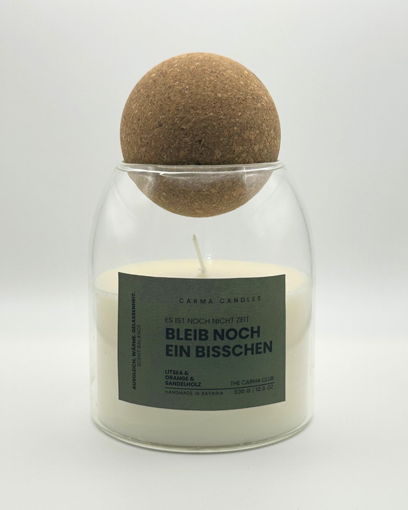 Duftkerze BLEIB NOCH EIN BISSCHEN The Carma Club